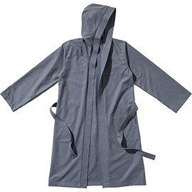Cocoon Traveler's Tree Micofiber Bathrobe with Hood, Anchor Grey