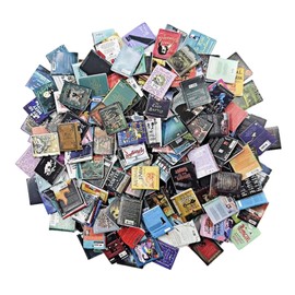 Mini libros para estantería de ansiedad, 200 mini libros modelo sin repetición, manualidades de bricolaje, decoración de casa de muñecas, accesorios, mini libros en miniatura, estantería de ansiedad,