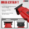 WMARK1205 Maquina Para Cortar Cabello,Profesional,Inalámbrica,7000 RPM Rojo