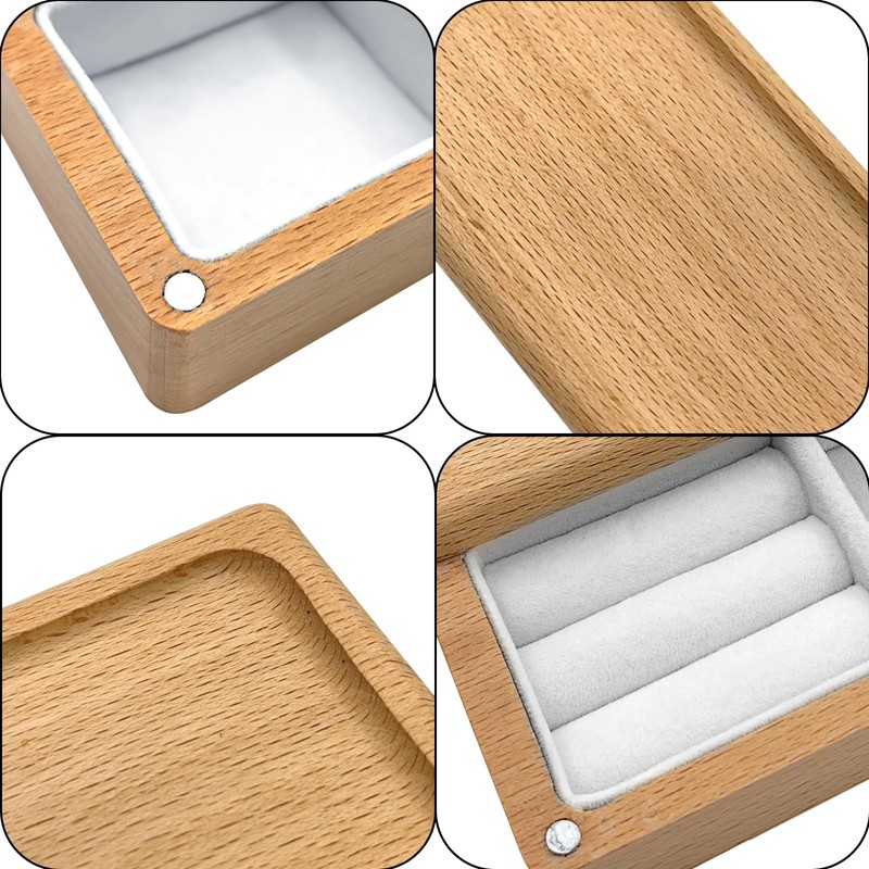 Musiin 高級木製ギターピックホルダー - 頑丈なギターピック収納ボックス ディスプレイケース ジュエリーボックス 男女兼用 大人用 - ギターピックアクセサリーに最適