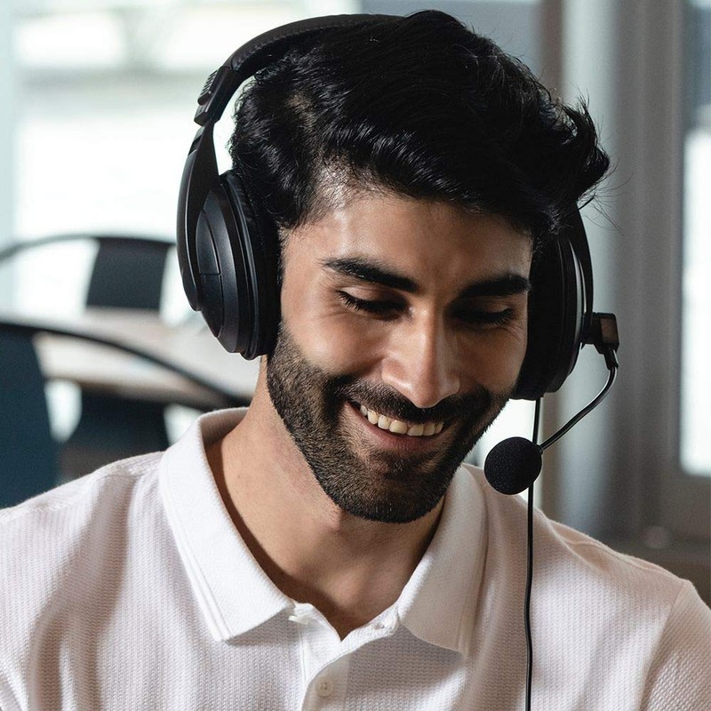 STF | Audífonos Diadema Con Micrófono Para Computadora Head Set