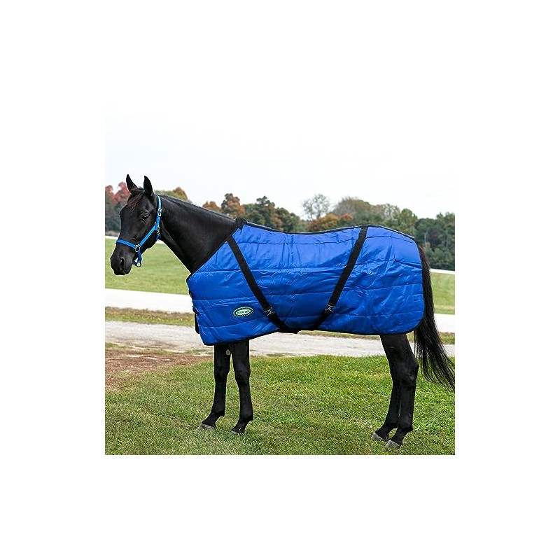Channel Quilt Stable Blanket (84, Blue)