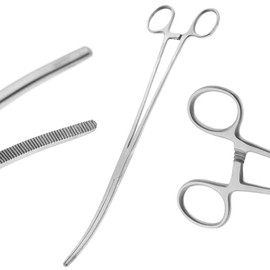 AAPROTOOLS NEW 12" CURVED HEMOSTAT FORCEPS LOCKING CLAMPS STAINLESS STEEL A+ QUALITY