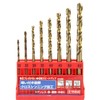 E-Value ESD-8S Stainless Steel Drill Set, Round Shaft, Set of