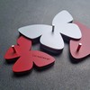 Callea Design Key Holder with Butterfly Design Ruby