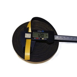 ACCORDION BELLOWS REPAIR SEAL TAPE ROLL ITALIAN MADE SELF ADHESIVE 16 FEET ROLL SIZE: (12MM WIDE X 2MM THICKNESS)