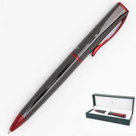 Monteverde Impressa, Ballpoint Pen, Gun Metal w/Red Trim