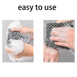 1 Pcs Extra Long Exfoliating Washcloth Exfoliating Body Scrubber Exfoliating Towel Suitable for Cleaning Dirt on The Skin (Lattices)