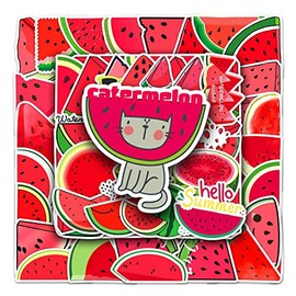 Watermelon Sticker Watermelon Stickers Pack of 50 Skateboard Graffiti Stickers Motorcycles Bicycle Snowboard Luggage Laptop Car Suitcase for Children and Teenagers Waterproof Vinyl Stickers