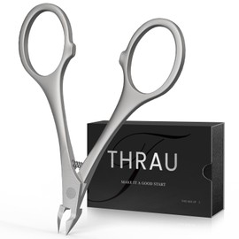 THRAU Sweet Skin Nipper, Cuticle Nipper, Sweet Skin Treatment, Nail, Cuticle Cutter, Round Grip, Shears Nail Clipper, Nipper, Easy to Use, Even for Beginners, Stainless Steel