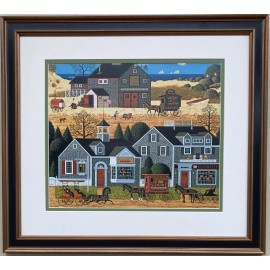 Charles Wysocki "Devilstone Harbor" Newly FRAMED Art Americana