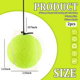 Figpade 2PCS Tennis Ball Garage Parking Aid,Garage Tennis Ball Parking Aid with Adjustable Height Lanyard for Guided Parking,Kit with 2 Tennis Garage Car Stopper,2 Screw Hooks,2 Spring Clips