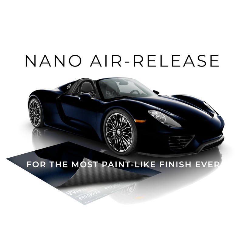 VViViD+ Ultra Gloss Midnight Metallic Blue Vinyl Car Wrap (15ft