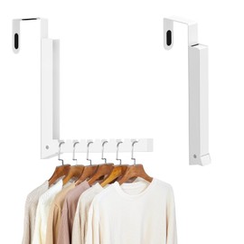 Inntop 1 Pack Over The Door Hanger Hooks for Clothes, Small Portable Clothes Drying Rack for Laundry, Heavy Duty Foldable Rack for Coat Clothing Towels Hanging