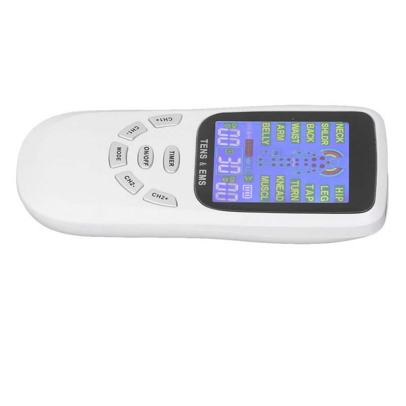 Rechargeable TENS Machine Neck Massaging 12 Modes Micro Current Digital
