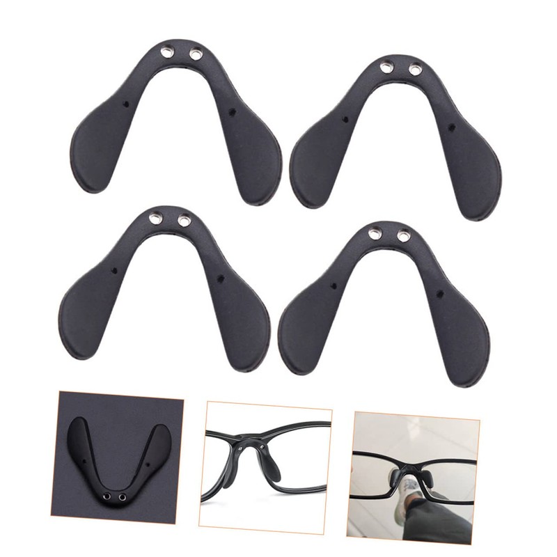 Tofficu 4Pcs Adjustable Nose Pads for Glasses Anti-Slip Eyeglass Nose
