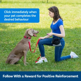 PetSafe Clik-R Training Tool - Positive Behavior Reinforcement - Ergonomic Design - Compact Finger Band - Daily Training Accessory - Clicker for Dogs & Cats - Purple