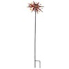 Sun Windmill Iron Weather Resistant Decorative Flower Wind Spinner with