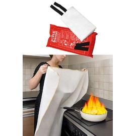 Uregish Fireproof Sheet, Sputter Sheet, Fireproof, Heat Resistant, Flame Proof, Welding, Sparkling, Wood Stove, Bonfire Stand, Kitchen, Fire, Fire Extinguishing, Evacuation, Non-Flammable Sheet, Fire Blanket (3.3 x 3.3 ft (1 m x 1 m)