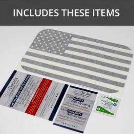 BocaDecals Rear Middle Window American Flag Precut Decal Sticker Accessory Made in USA Compatible with and Fits 2022-2023 Ford Maverick (Silver)