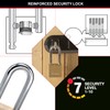Master Lock Long Shackle 576EURDLH Thick Brass Body Padlock with