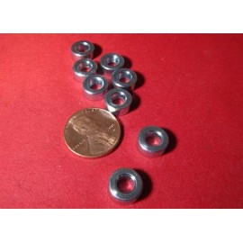 Basic Zinc Plate Steel Spacer, NO.10 Screw, 3/8" OD x .192" ID x 5/32" Length, 8 pc