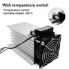 LCLCTC SSR Heat Sink with 120v Fan for Three 3