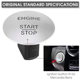 Ejoyous Botón de Arranque Sin Llave, Engine Start Stop Pulsante Keyless para A B C CL CLK CLS E S SL SLC SLK SLR GLA GLC GLE GLS G V R Class 2215450714 CL550 ML350