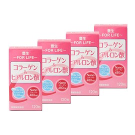 豊生 コラーゲン&ヒアルロン酸 120粒×4個セット