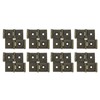 sourcing map Double Acting Hinges Folding Screen, 8Pcs 2.13" Double