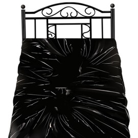 2Pcs Rubber Bed Sheet, Waterproof Sheet, Kingsize, Waterproof, Protects The Against Water Wetting Mattress, Easy To Clean, Foldable, Black (2×2.1m)