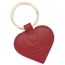 Mala Leather Mason Collection Leather Keyring 5154_27 Red