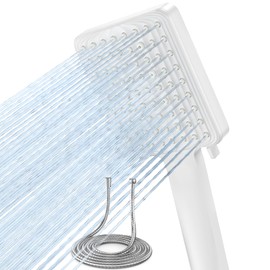 VOXON VOXON Duschkopf mit Schlauch 1,8m, Handbrause Duschbrause Gro?, Duschkopf Wassersparend Hochdruck, Einhand-Einstellung, Brausekopf mit 6 Strahlarten