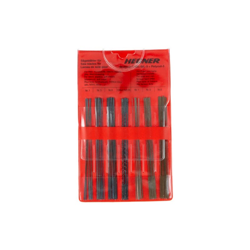 Hegner 00000700 Pack of Saw Blades for Wood Platics Light