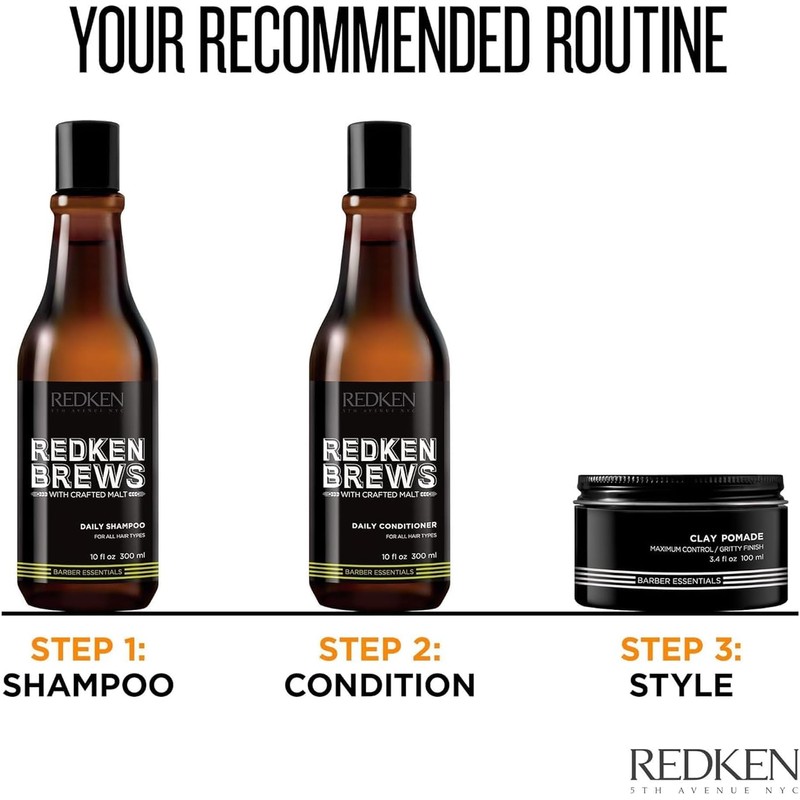 Champú diario Redken Brews, 33.8 fl. oz