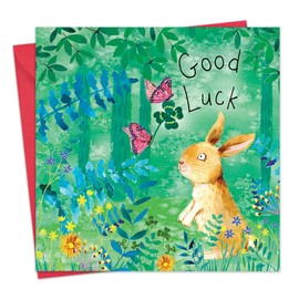 Twizler Good Luck Card with Lucky Rabbit – Good Luck New Job Card – Good Luck Exams Card – Good Luck Driving Test Card – Good Luck New Home Card – Good Luck Gifts