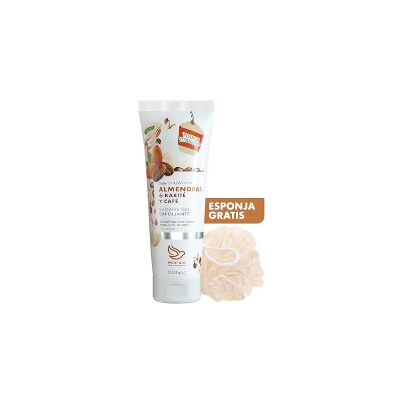 Pacifica Jabón Líquido Corporal Shower Gel Exfoliante Almendra Karité Café