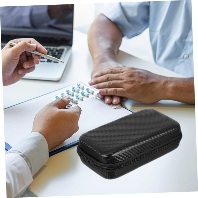 Mobestech Portable Zipper Pouch for Ear Thermometer Protective Case with