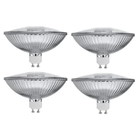 Bluex Bulbs 4 Pack 75R111/GU10/FL - 75 Watt Halogen R111 Reflector 120V- GU10 Base (Twist & Lock) Glass Cover - 75W Flood Light Bulb Halogen Bulb - Landscape Lighting