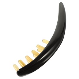 Gatuida 1Pc Ox Horn Massage Comb for Body and Scalp Relaxation Durable Meridians Massager Lightweight and Portable Stress Relief Tool Chic Design