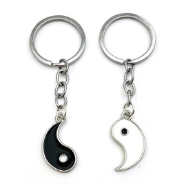 ZYALTFDC Couple Gifts Keychain for Boyfriend Girlfriend Matching Yin Yang Key Ring Anniversary Christmas Gift for Husband Wife Best Friend Women Gifts for BFF Bestie Men Keychain