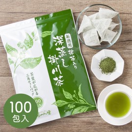 Chatsumi-no-Sato Green Tea Value Deep Steamed Tea Bag with Matcha Tea Large Capacity (0.1 oz (2.5 g) x 100 Packs x 5 Pack Set