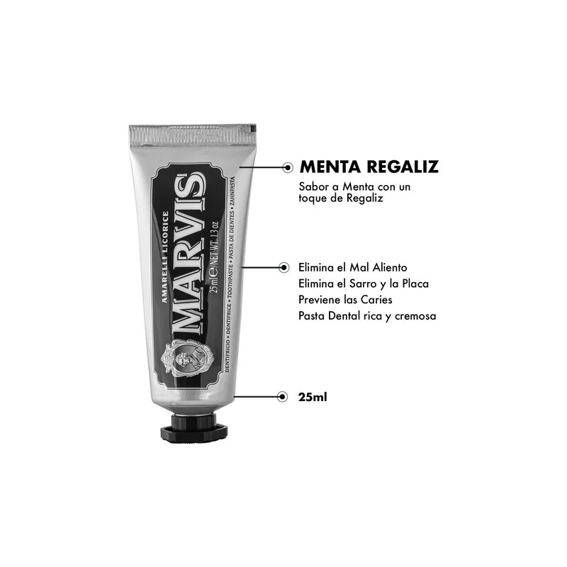 Marvis Pasta Dental Regaliz Amarelli 25ml