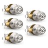 Probrico Keyed Entry Door Knob with Lock, Front Door Knob