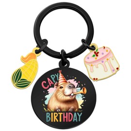 Capibara Keychain Capybara Gifts Cute Capybara Stuff For Sister Daughter Bestie Friends Sweet 16 Gifts For Girls Just A Girl Who Loves Capybaras Gift