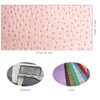 12x54 Inch Purple Ostrich Faux Leather for Upholstery Decoration,Embossed Textured