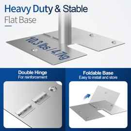 Qoolfoto Pipe and Drape Backdrop Stand, 8.9x10ft Heavy Duty Adjustable Background Frame with Metal Base, Back Drop Holder for Parties Photography Wedding Photoshoot Decoration