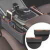 Car Seat Gap Organizer Large Capacity Leather Storage Box with