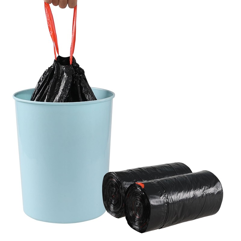 Cinkyou 5 Gallon Bathroom Trash Bags with Drawstring, Small Drawstring