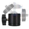 TronicXL 360° Metal Ball Head Tripod Adapter 1/4 Inch Tripod